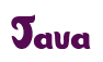Rendering "Java" using Candy Store