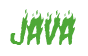Rendering "Java" using Charred BBQ
