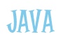 Rendering "Java" using Cooper Latin