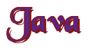 Rendering "Java" using Black Chancery