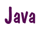 Rendering "Java" using Dom Casual