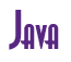Rendering "Java" using Asia