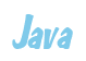 Rendering "Java" using Big Nib