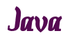Rendering "Java" using Color Bar