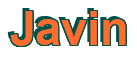 Rendering "Javin" using Arial Bold