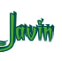 Rendering "Javin" using Charming