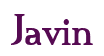 Rendering "Javin" using Credit River