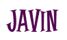 Rendering "Javin" using Cooper Latin