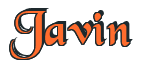 Rendering "Javin" using Black Chancery