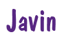 Rendering "Javin" using Dom Casual