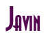 Rendering "Javin" using Asia