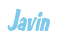 Rendering "Javin" using Big Nib