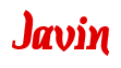 Rendering "Javin" using Color Bar