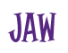 Rendering "Jaw" using Cooper Latin