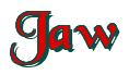 Rendering "Jaw" using Black Chancery