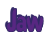 Rendering "Jaw" using Callimarker