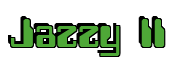 Rendering "Jazzy II" using Computer Font
