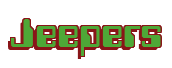 Rendering "Jeepers" using Computer Font