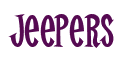 Rendering "Jeepers" using Cooper Latin