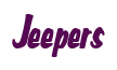 Rendering "Jeepers" using Big Nib
