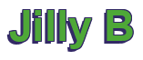 Rendering "Jilly B" using Arial Bold