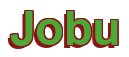 Rendering "Jobu" using Arial Bold