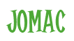 Rendering "Jomac" using Cooper Latin