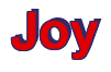 Rendering "Joy" using Arial Bold