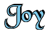 Rendering "Joy" using Black Chancery