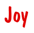 Rendering "Joy" using Dom Casual