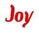 Rendering "Joy" using Color Bar