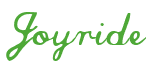 Rendering "Joyride" using Commercial Script