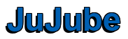 Rendering "JuJube" using Arial Bold