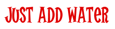 Rendering "Just Add Water" using Cooper Latin