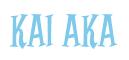 Rendering "KAI AKA" using Cooper Latin