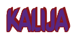 Rendering "KALIJA" using Callimarker