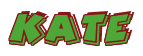 Rendering "KATE" using Comic Strip