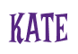 Rendering "KATE" using Cooper Latin