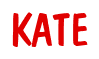Rendering "KATE" using Dom Casual