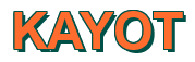 Rendering "KAYOT" using Arial Bold