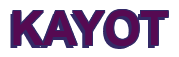 Rendering "KAYOT" using Arial Bold