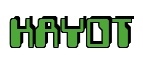 Rendering "KAYOT" using Computer Font