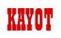 Rendering "KAYOT" using Bill Board