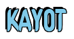 Rendering "KAYOT" using Callimarker