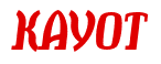 Rendering "KAYOT" using Color Bar
