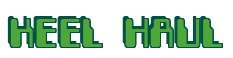 Rendering "KEEL HAUL" using Computer Font