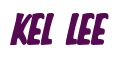 Rendering "KEL LEE" using Big Nib