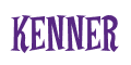 Rendering "KENNER" using Cooper Latin