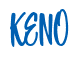 Rendering "KENO" using Bean Sprout