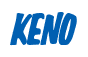 Rendering "KENO" using Big Nib